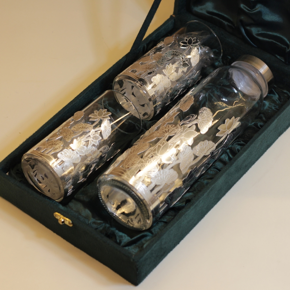 New Bottle 2 Glass Set - 3