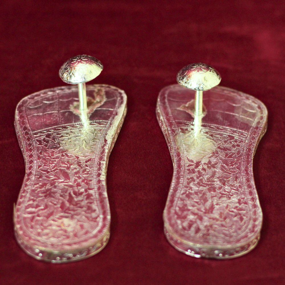 German Silver Charan Paduka - 6
