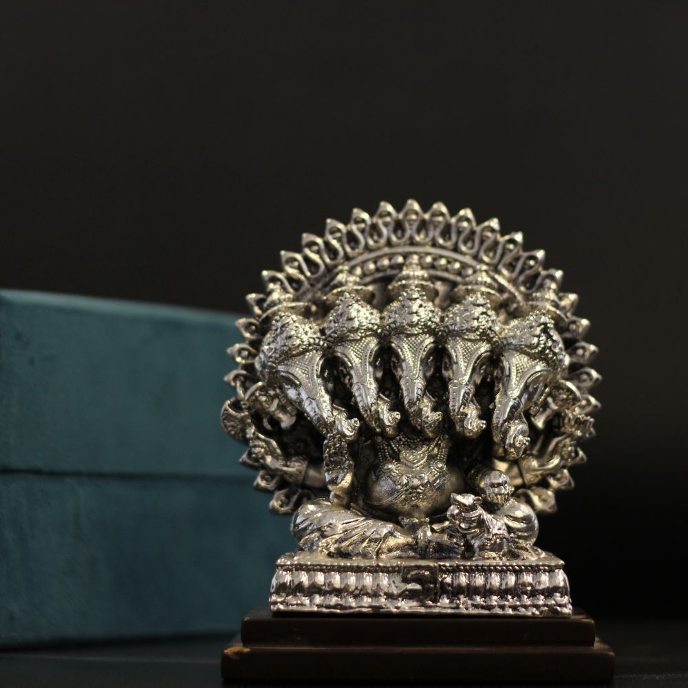 Ganesh Ji 5 Face Silver - 8