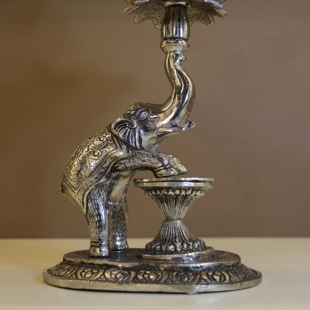 Metal Elephant Samai Diya New - 4