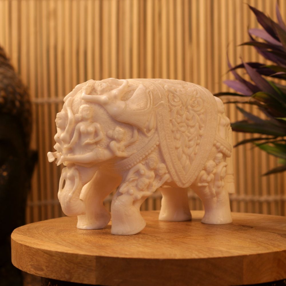 MARBLE CARVING ELEPHANT
