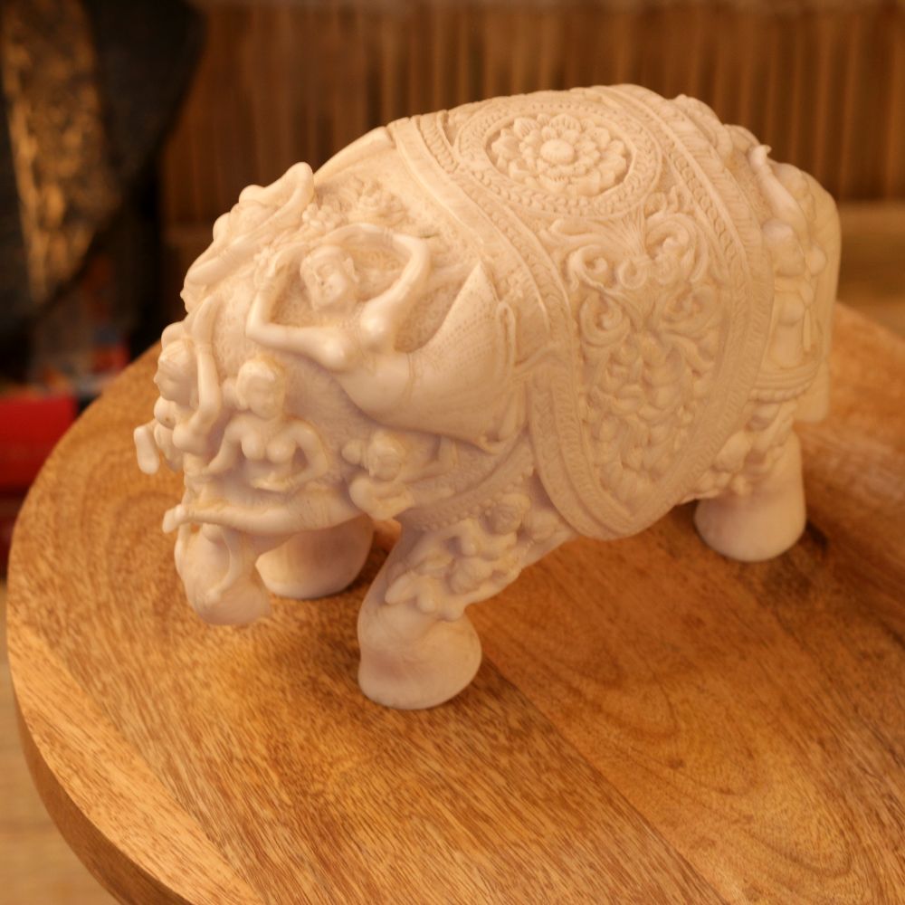 MARBLE CARVING ELEPHANT