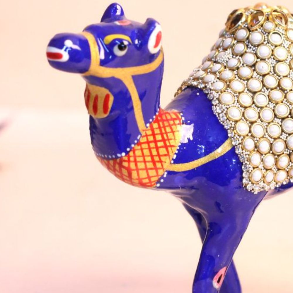 Metal Stone Camel 4'' - 3