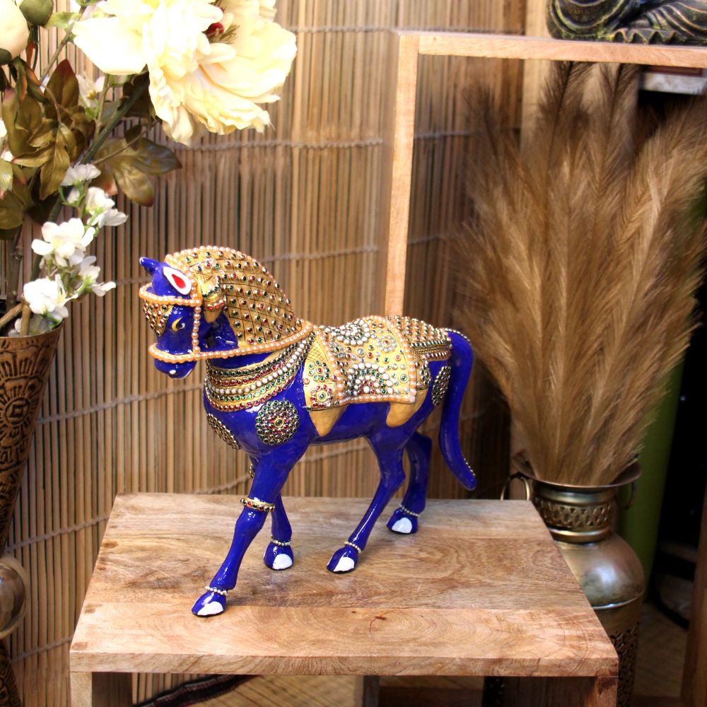 Metal Horse Jewellery Work 12''