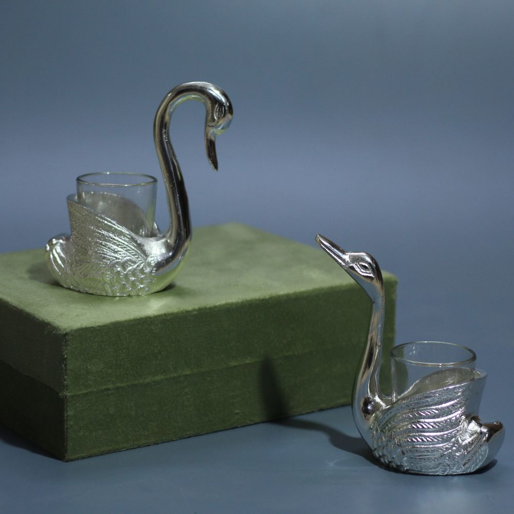 Duck Tealight Set Of 2 W/Box - 6