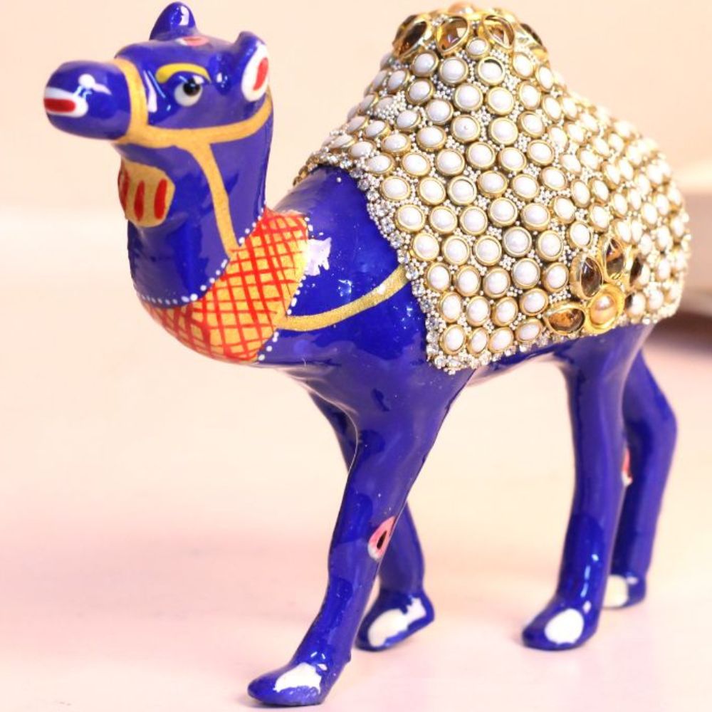 Metal Stone Camel 4'' - 5