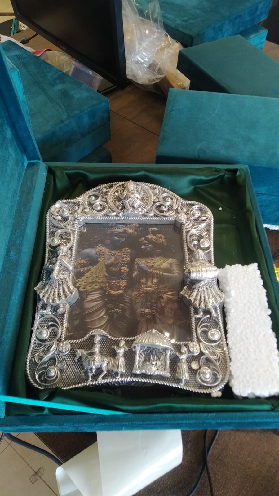 Photo Frame Baraat Silver W/Box