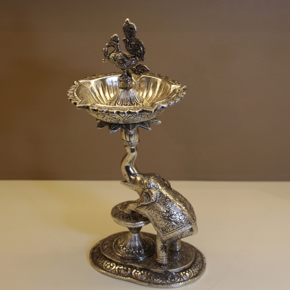 Metal Elephant Samai Diya New - 5