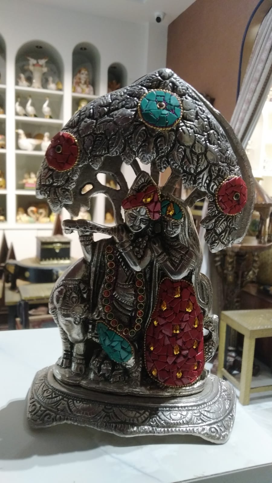 Radha Krishna Tree Stone Work