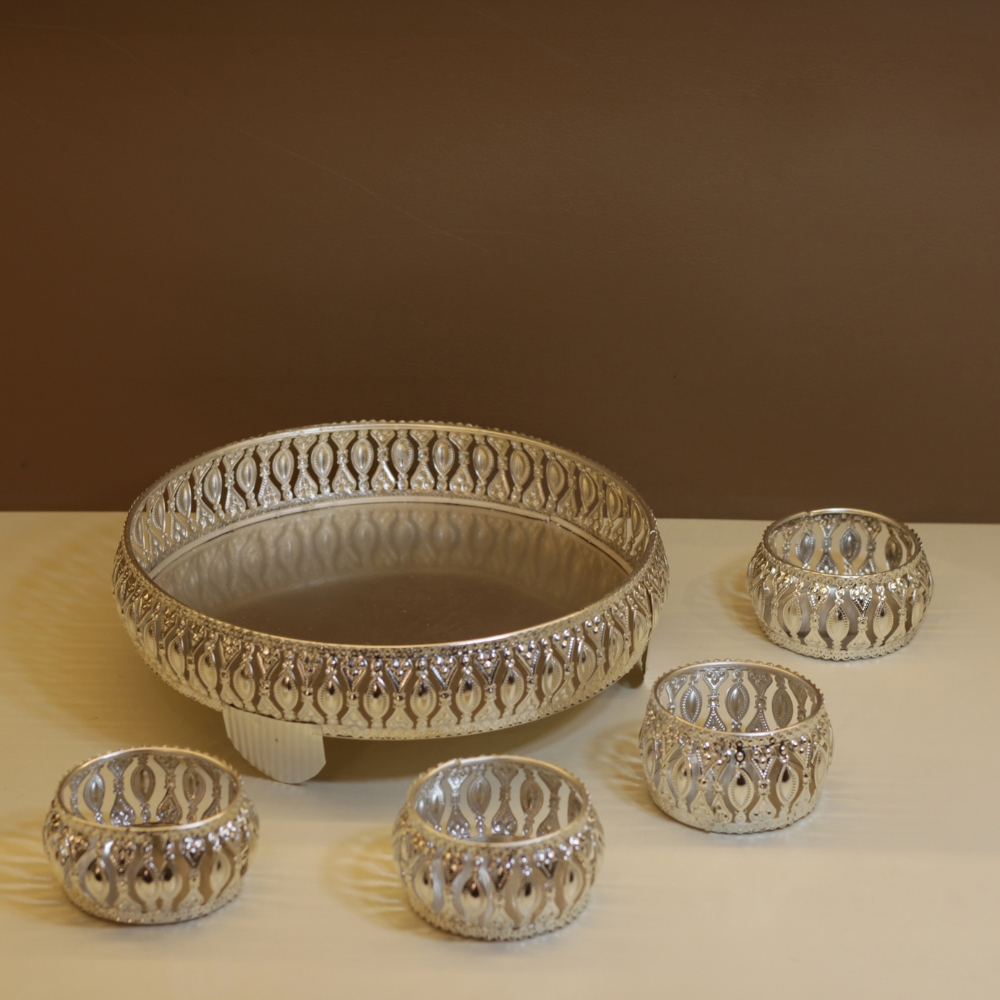 Round Jali Box 4 Bowl 10x10 - 5