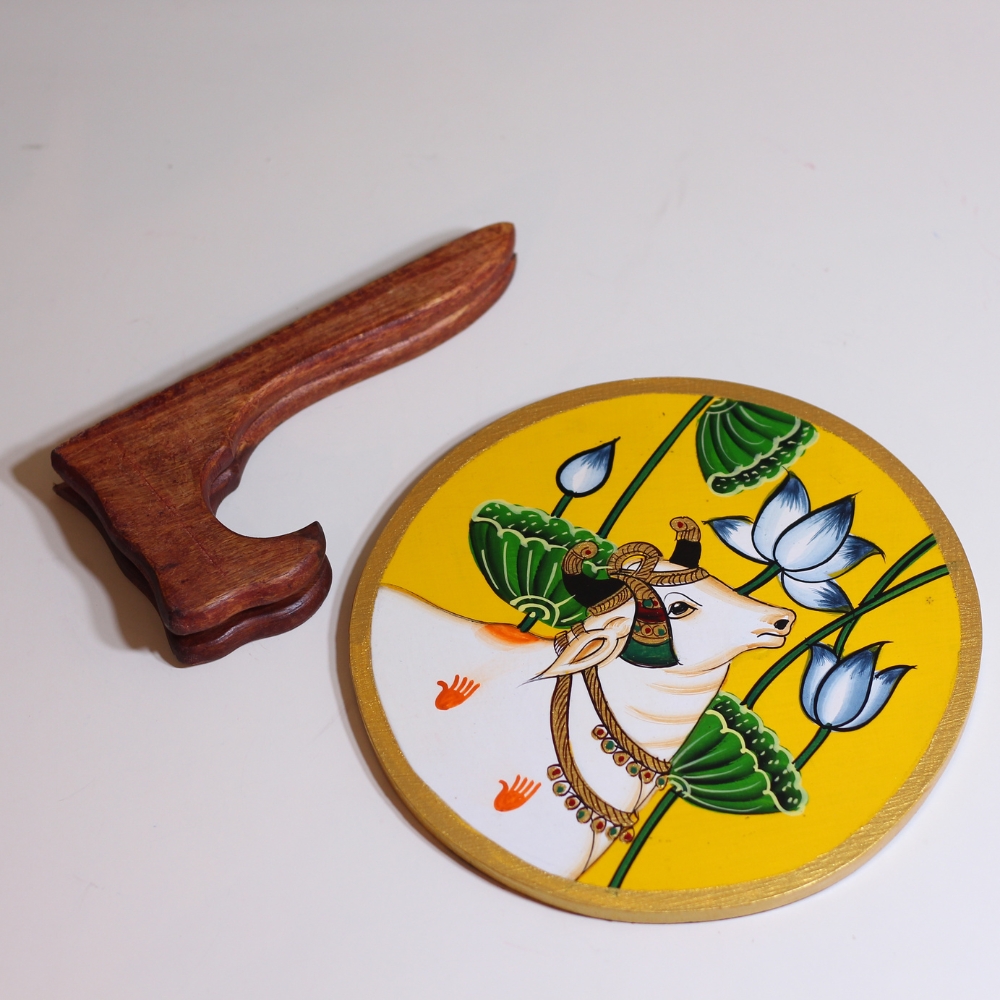 Painted Round Plate Hanging 8x8 - 3