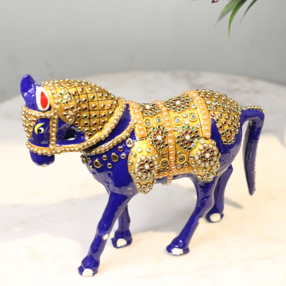 Metal Horse Jewellery Work 4'' - 7
