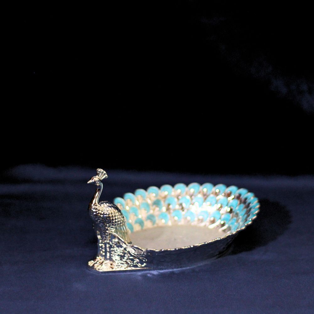 Silver Peacock Tray - 3