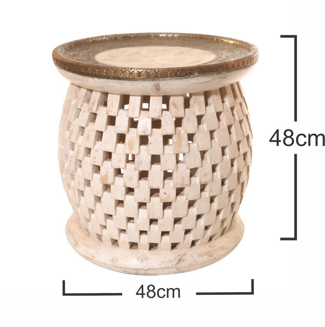 BARREL STYLE CUTTING WORK SIDE TABLE/STOOL - 3