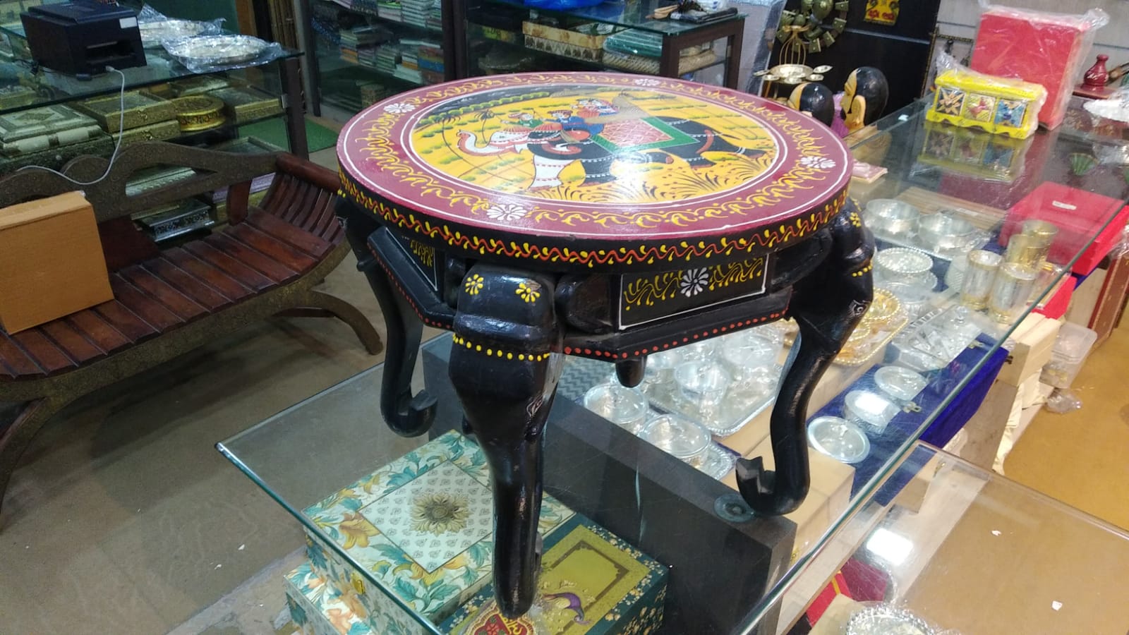 ELEPHANT STOOL BLACK