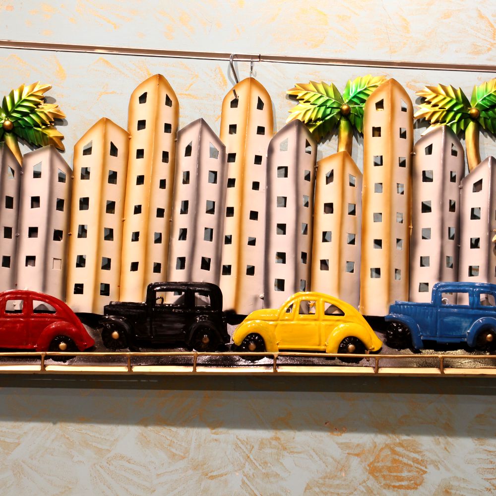 Iron Wall Decor City Car