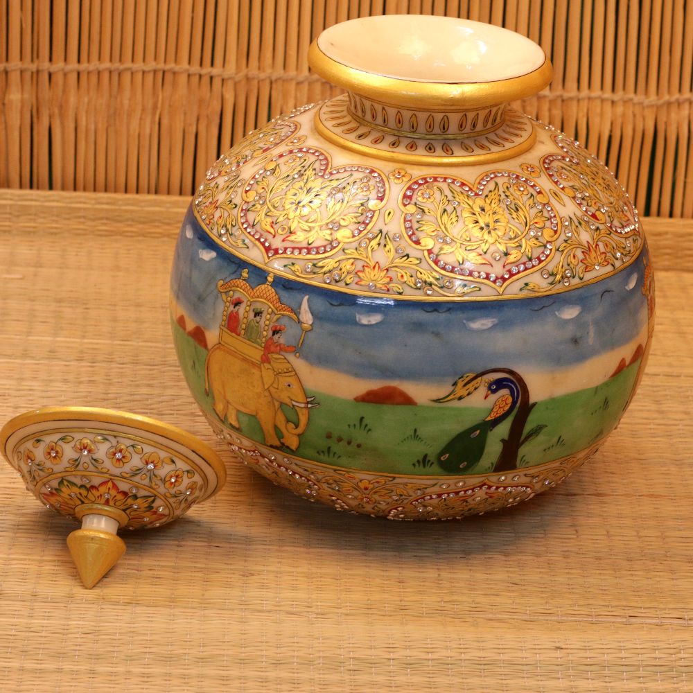 MARBLE PRINTED MATKI BIG - 3