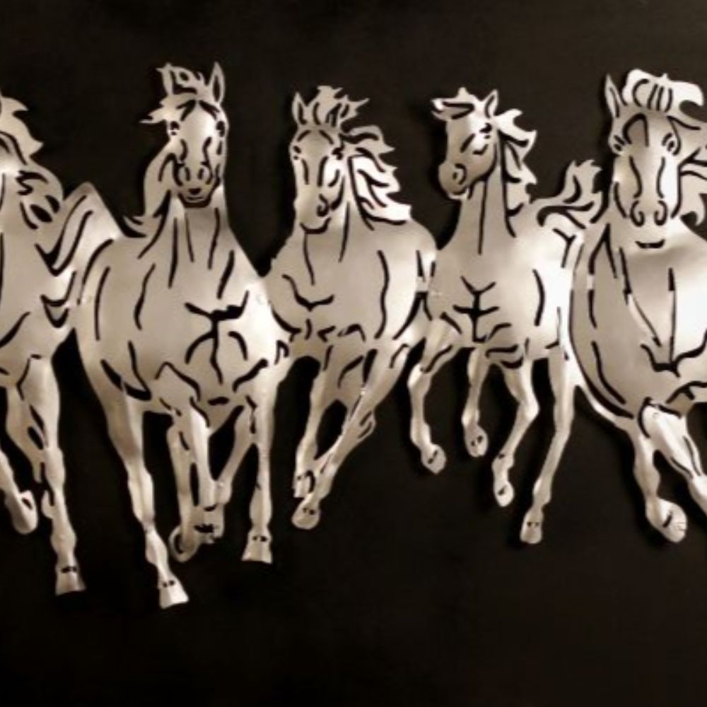 PANEL SILVER HORSE
