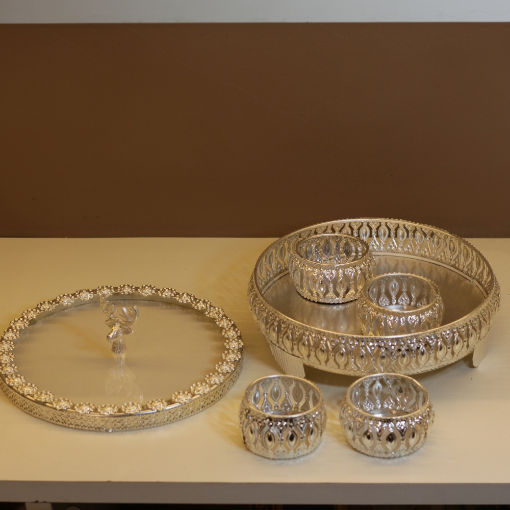Round Jali Box 4 Bowl 10x10 - 3