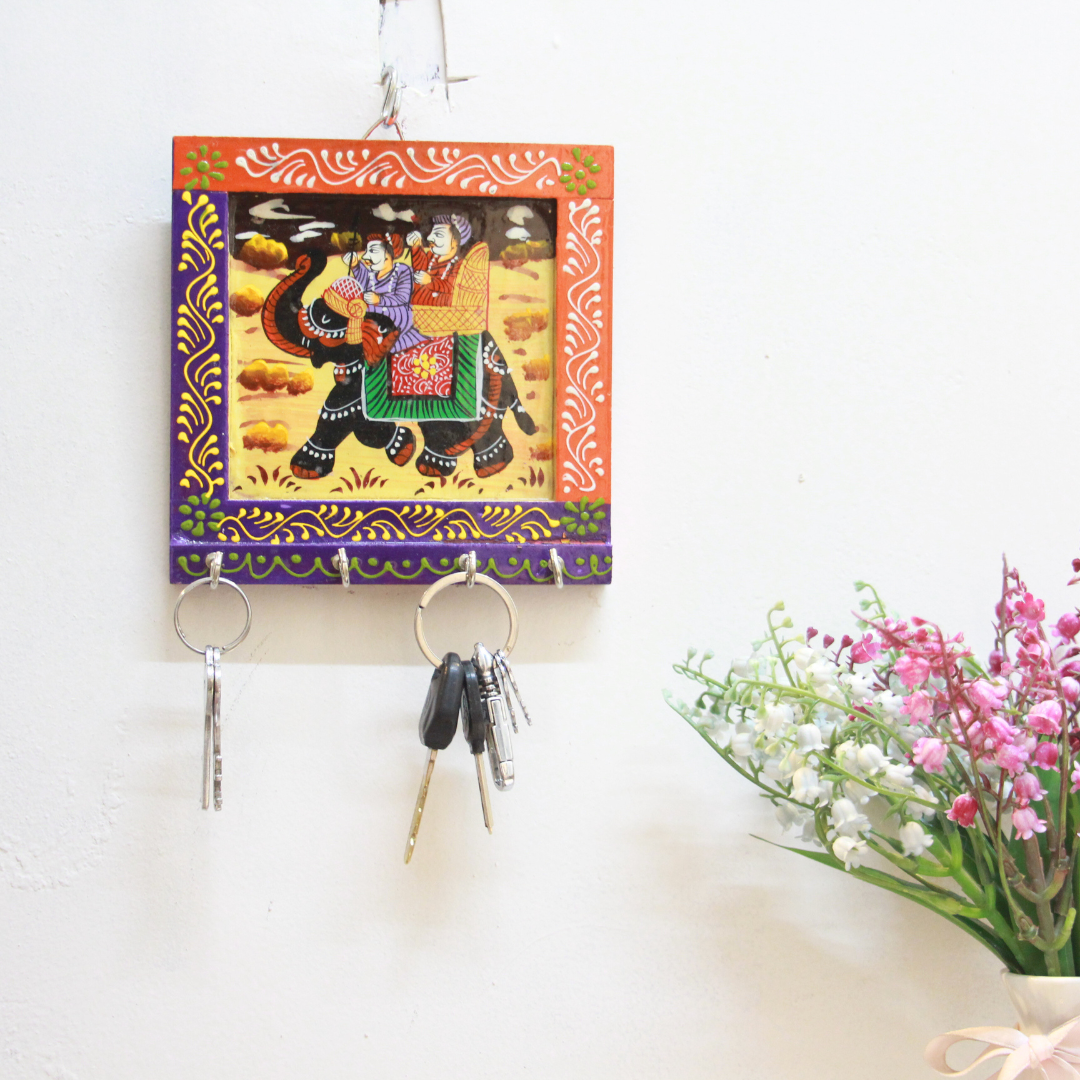 Painted Key Stand 6x6 - 3