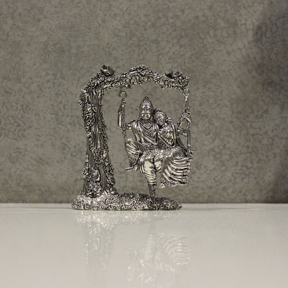 Brass Radha Krishna Jhula - 8