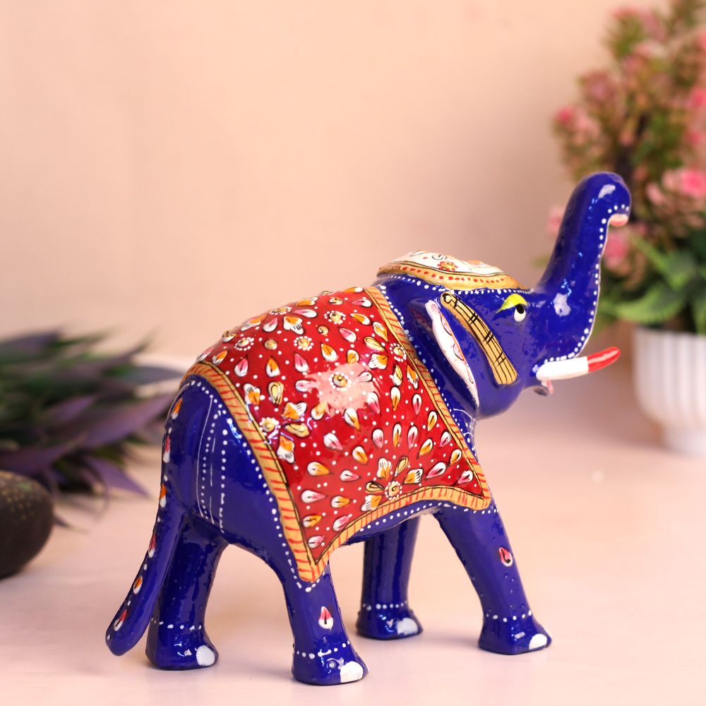Metal Minakari Elephant 6''