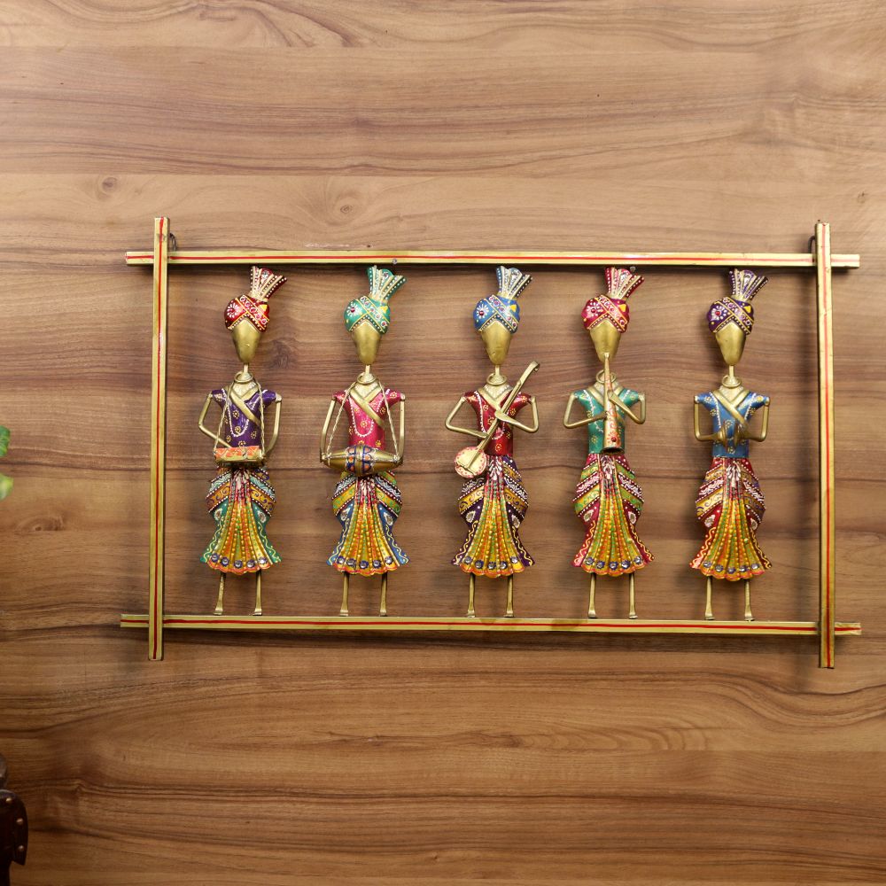 IRON PAINTED WALL MUSICAL 5 SARDAR FRAME SMALL FINE
