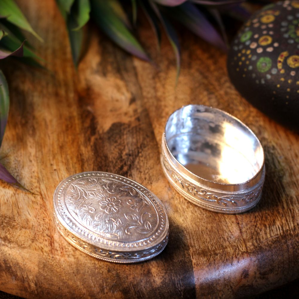 Silver Sindoor Box