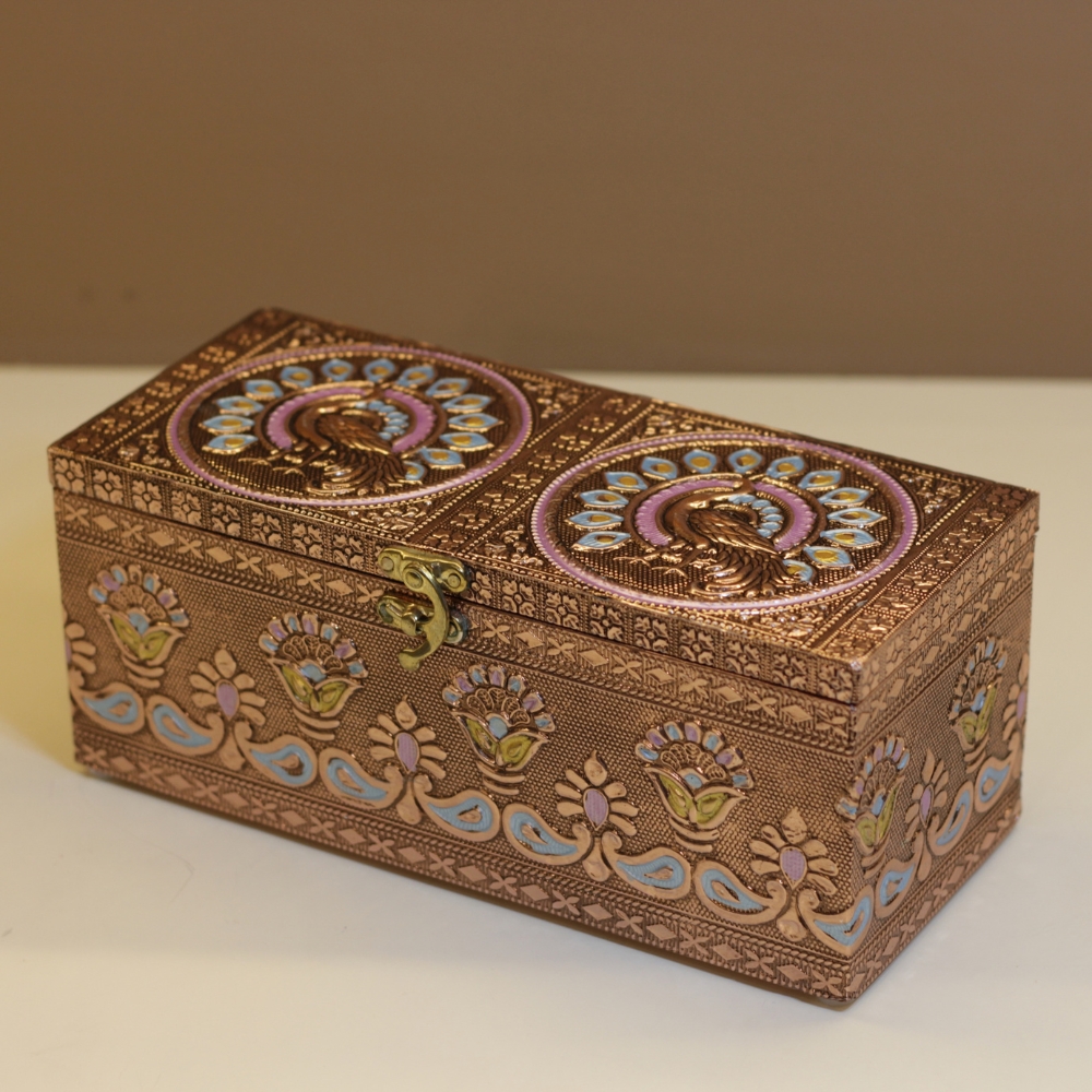 3 Jar Dryfruit Box Copper set