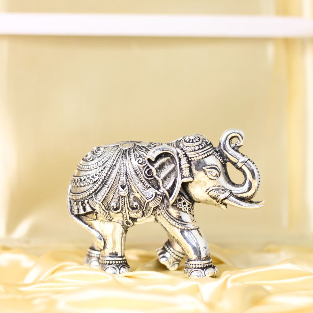 Metal Elephant Set Of 2 - 4
