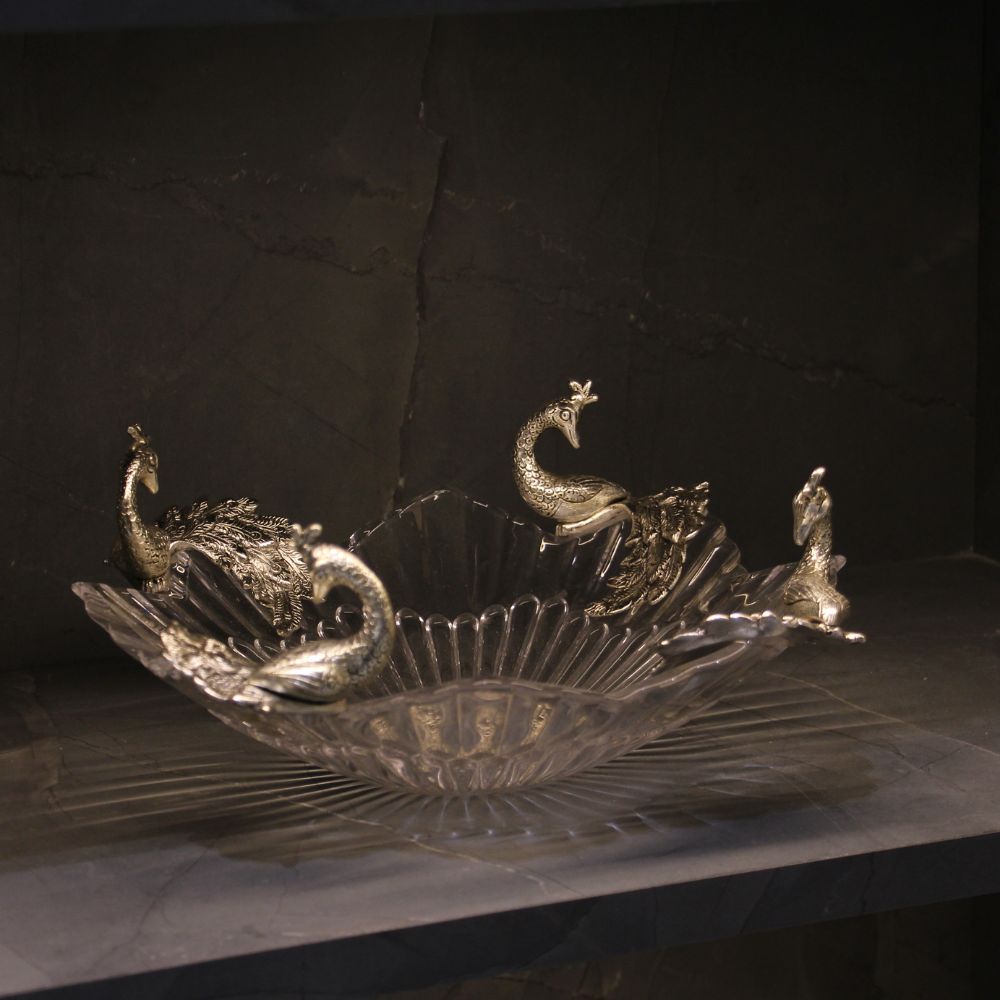 4 Peacock Star Bowl