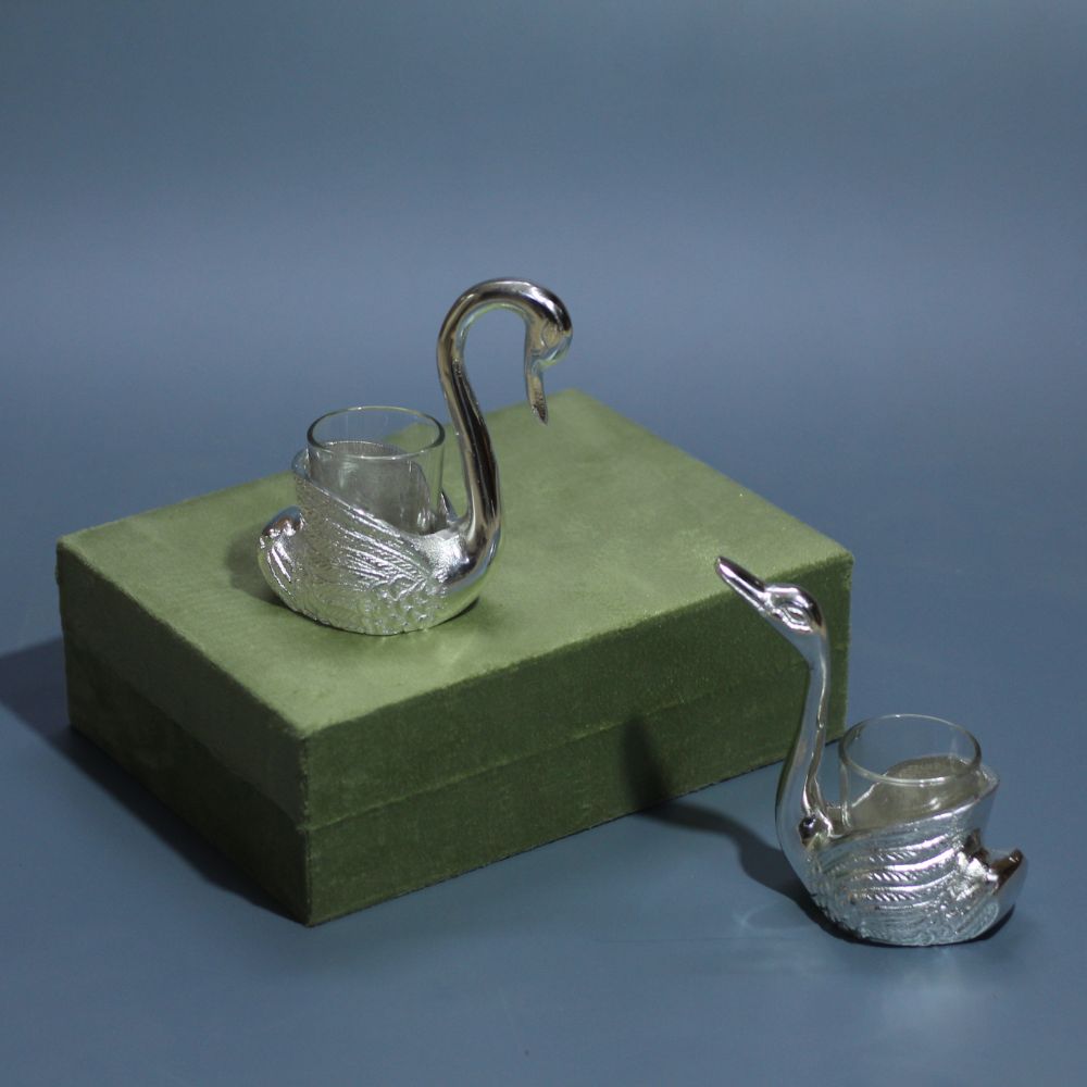 Duck Tealight Set Of 2 W/Box - 5