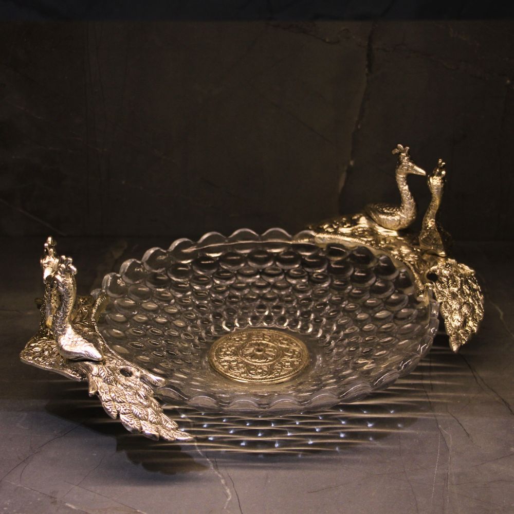 Glass Bowl 4 Peacock - 5