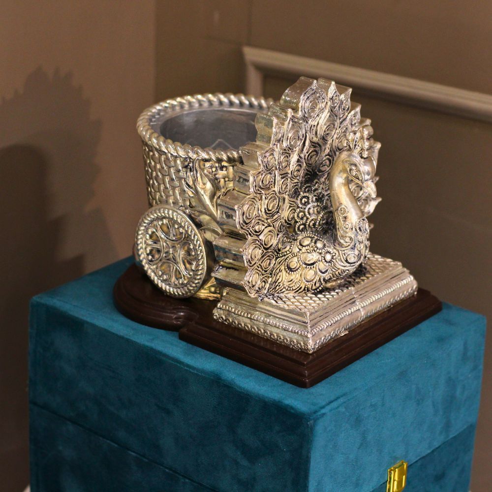 Peacock Pen Stand W/b