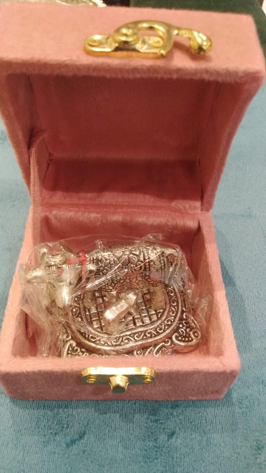 Metal Small Cow W/b