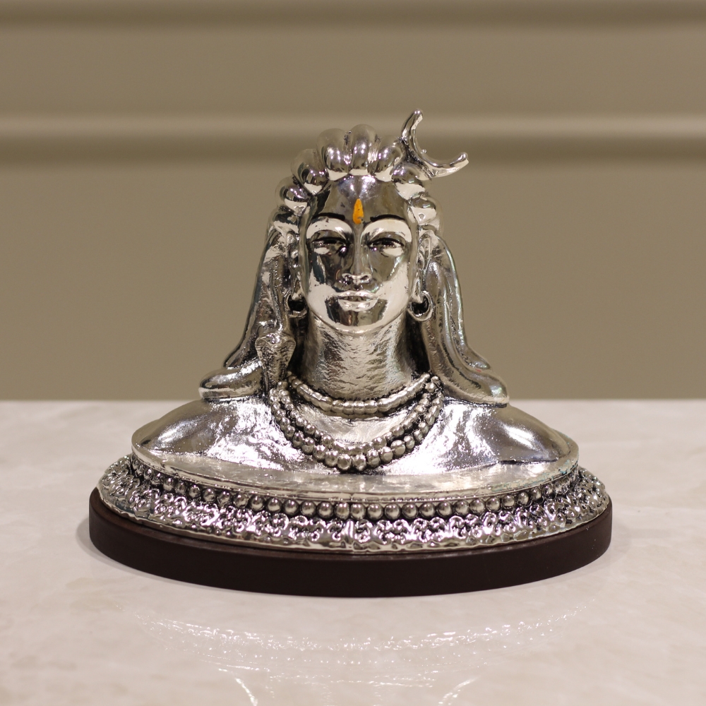Adinath Shiva Clad Silver W/B