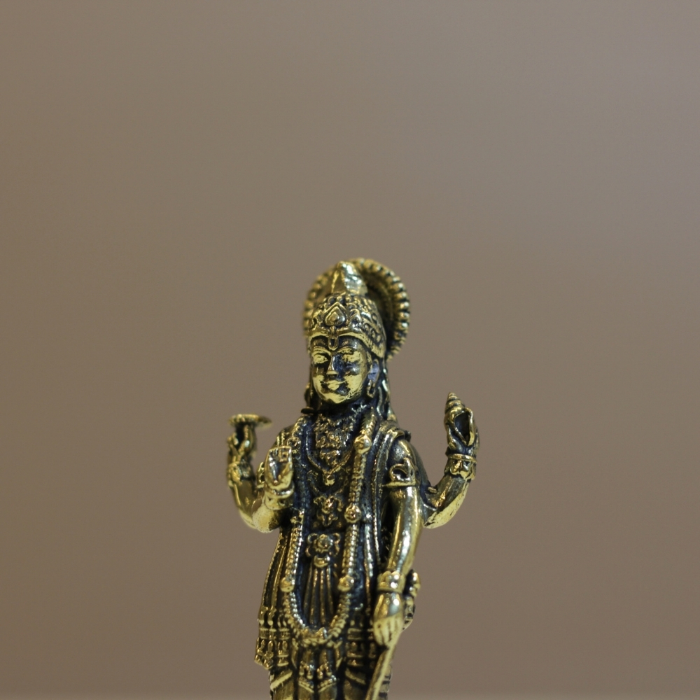 Brass Vishnu Ji Small - 5