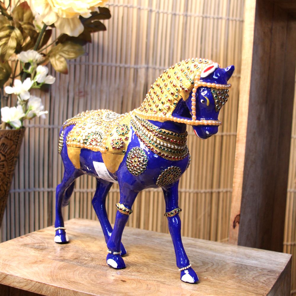 Metal Horse Jewellery Work 12''