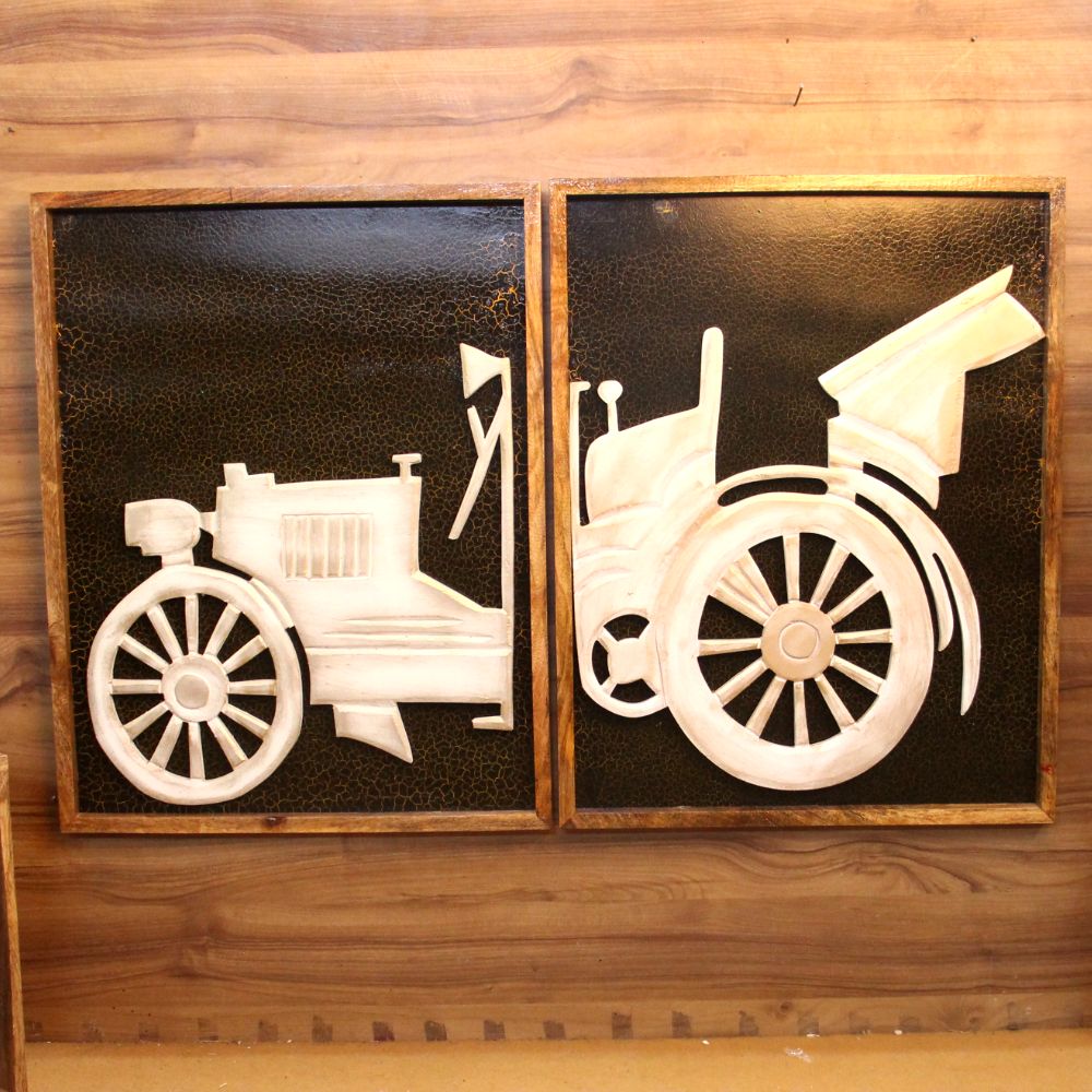 S/2 Car In Wood