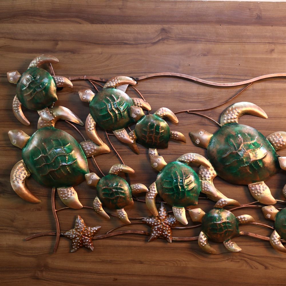 IRON 10 TORTOISE WALL DECOR - 3