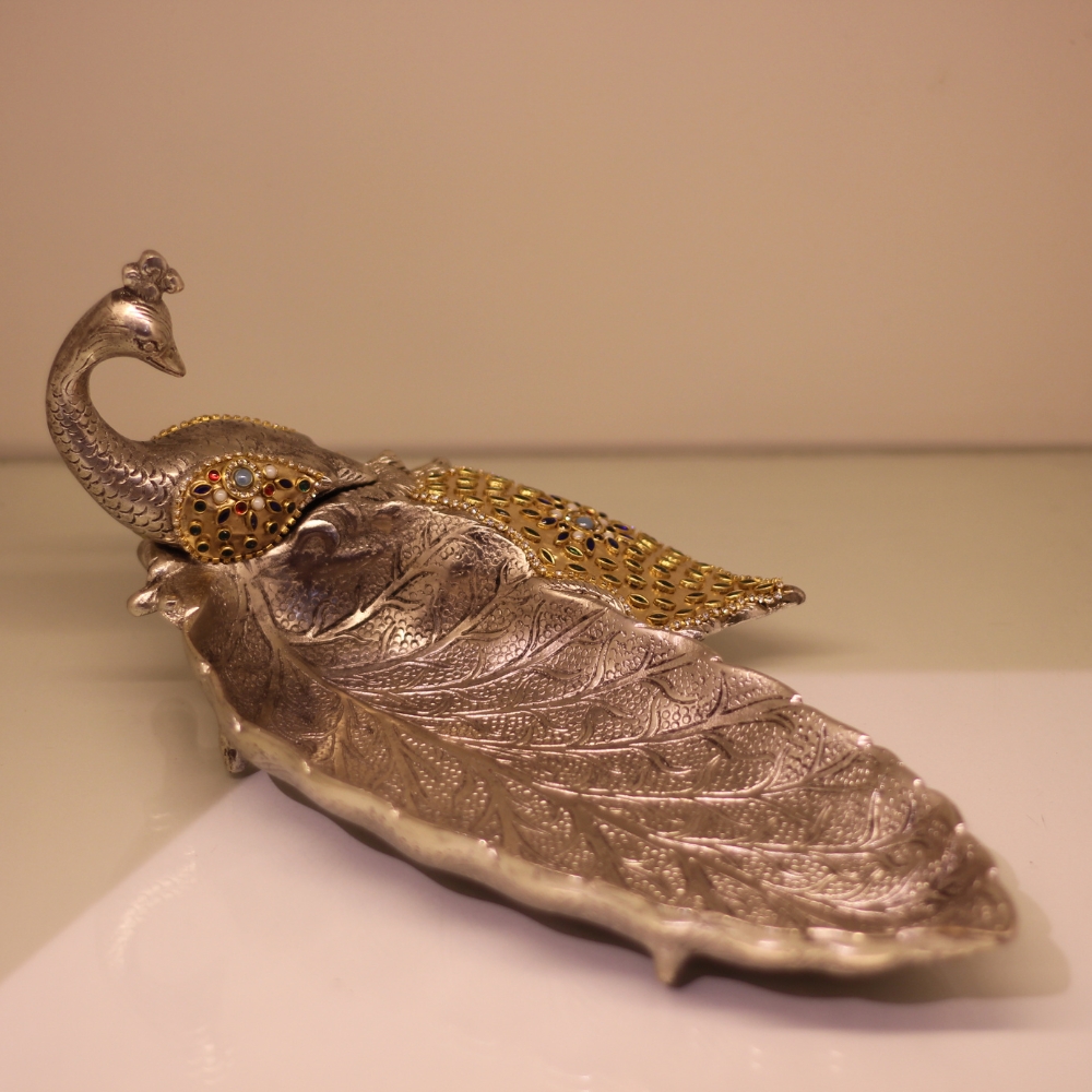 Peacock Plate Golden Work