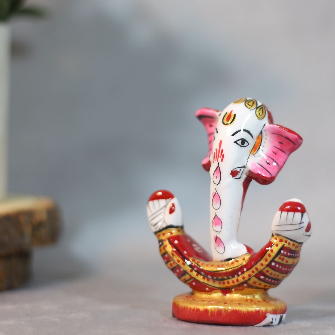 Metal Laddu Ganesh 3''