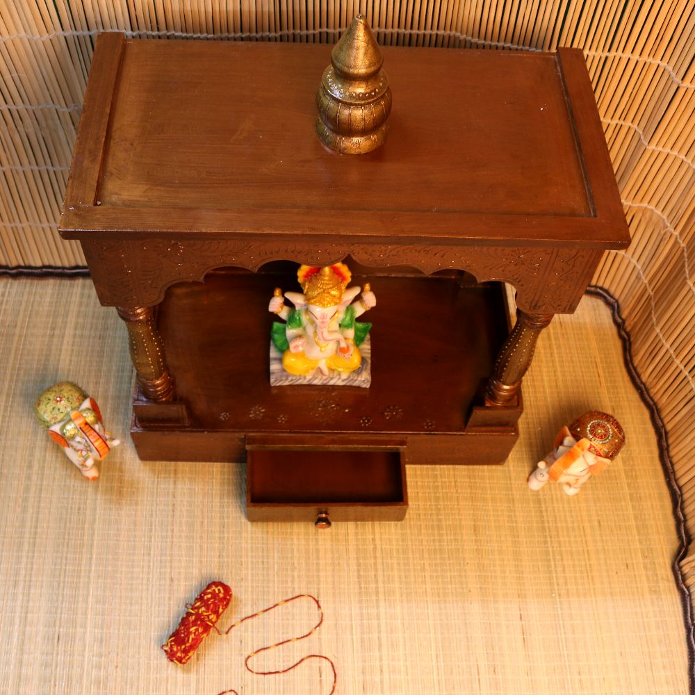 WOODEN MANDIR 12X24X24 - 4