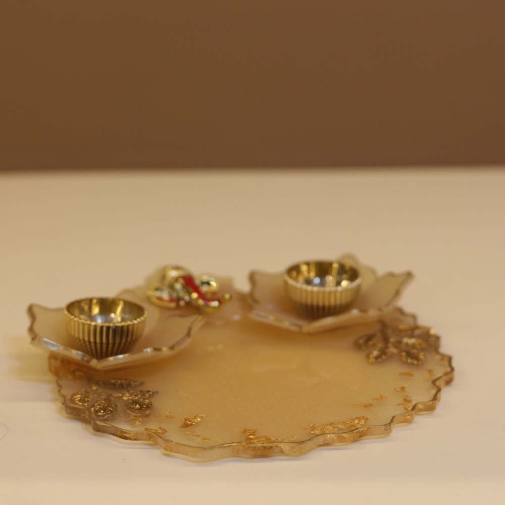 Resin Ganesh Pooja Plate - 5