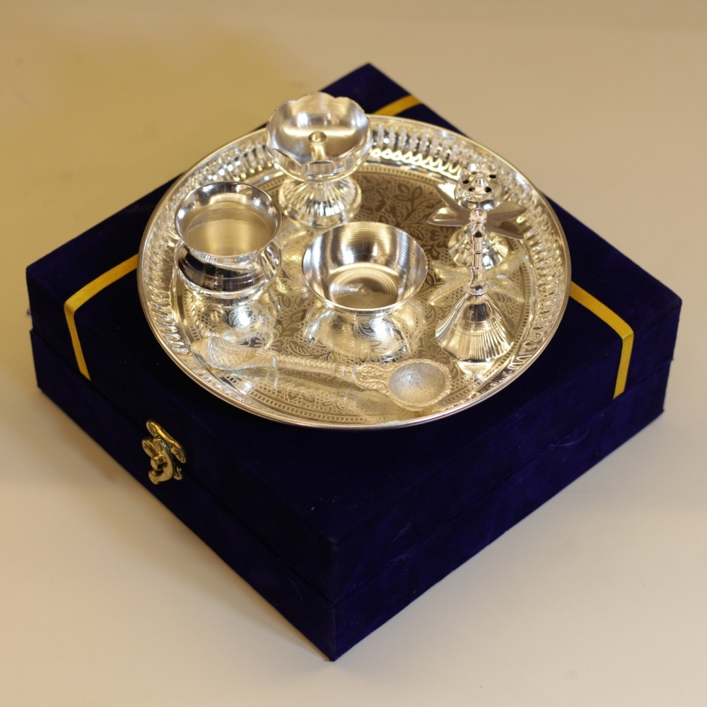 Brass Pooja Thali Set 6''