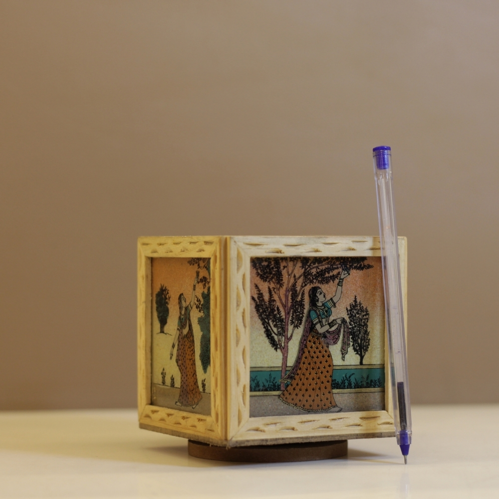 Wooden Pen Stand - 5