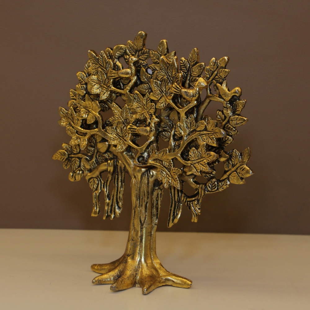 Metal Golden Tree New (kalpvriksh)