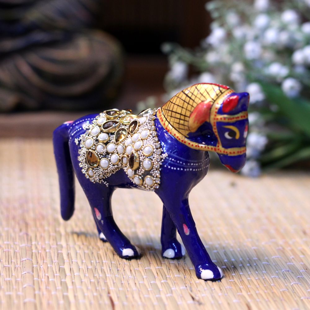 Metal Stone Horse 4''