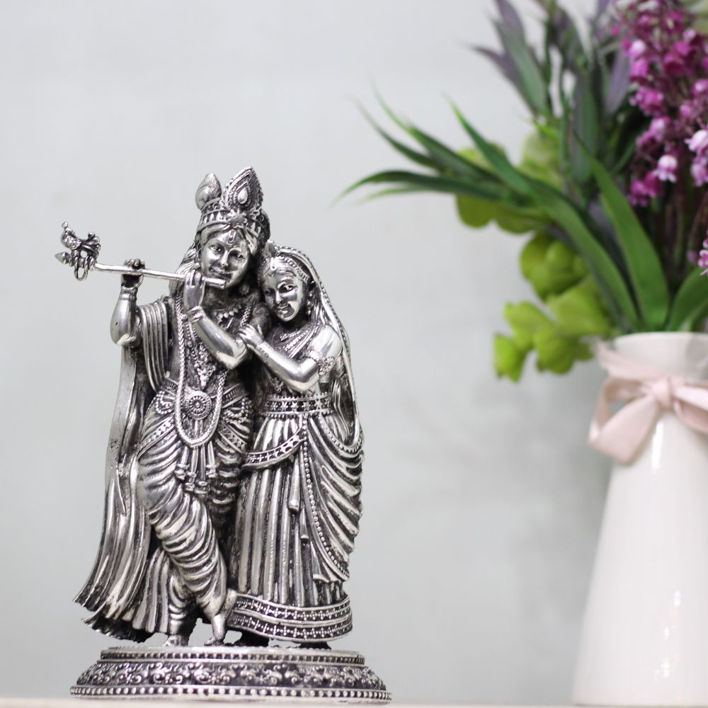 Brass Radha Krishna 8 Inch - 3