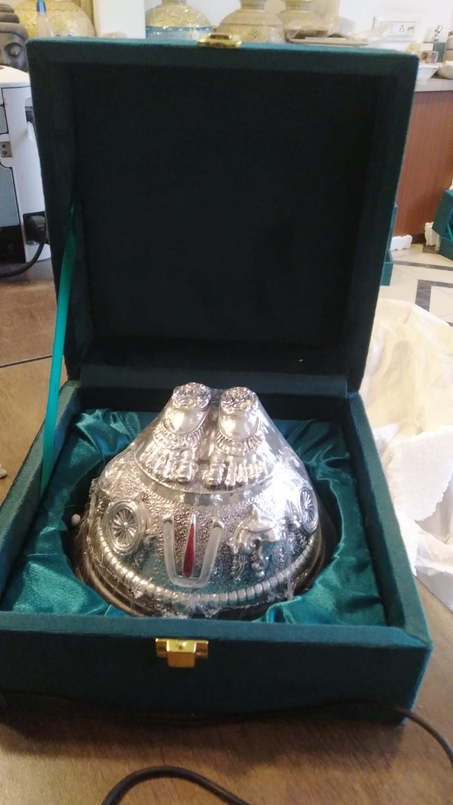 Charan Paduka Silver w/box